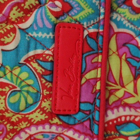 Vera Bradley Paisley In Paradise Crossbody Bag Multiple Pockets Adjustable Strap - Picture 6 of 10